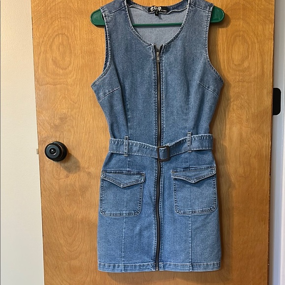 Rewash Dresses & Skirts - Blue Denim Sleeveless Dress